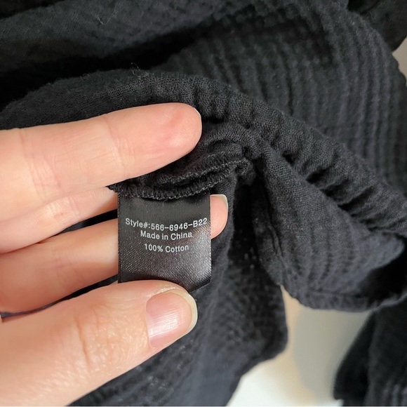 JENNI KAYNE Cypress Collarless Slub Cotton Shirt - Picture 8 of 9